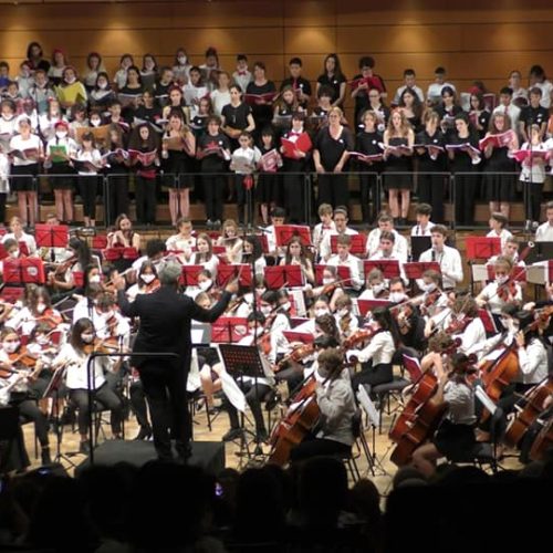 Teatro Dal Verme, Milano - Composer Maria Olivero and Maestro Carlo Taffuri - SONG Choirs and Orchestra -performing "Today, Say No To Child Labour (2022)